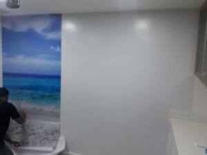 Design Visual Brasília DF Comunicação Visual e Gráfica Impressos. Adesivo de Mar em Instalação da Dermatologia San Pele